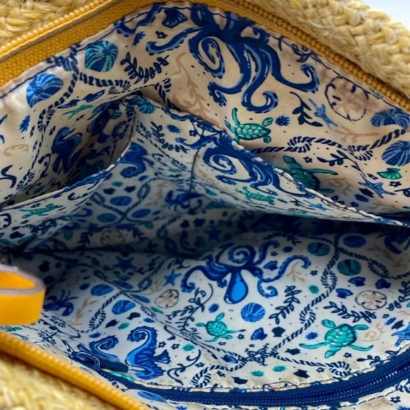 Rare Limited Natural Sea Life Collection Vera Bradley Crossbody Purse - Picture 4 of 7